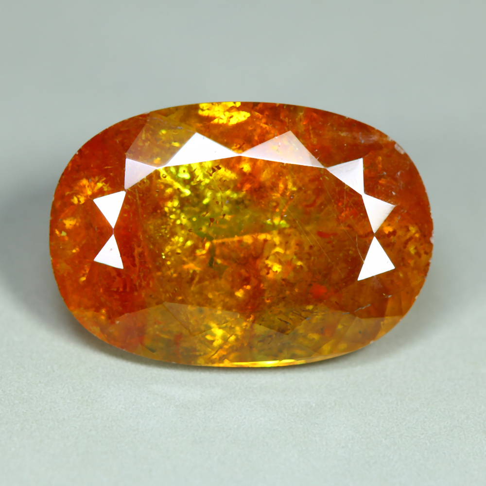 9.55 Cts_Glittering Sparkle_100 % Natural Unheated Sunset Orange Sphalerite
